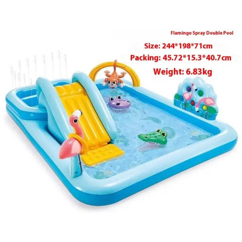  Outdoor Inflatable Water Slide Pool Splash Features -  ToylandEU™