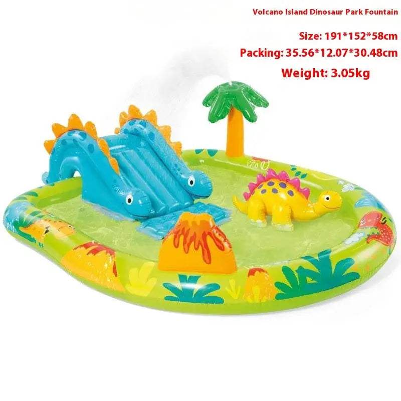  Outdoor Inflatable Water Slide Pool Splash Features -  ToylandEU™
