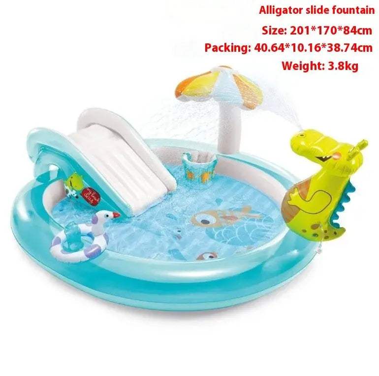  Outdoor Inflatable Water Slide Pool Splash Features -  ToylandEU™