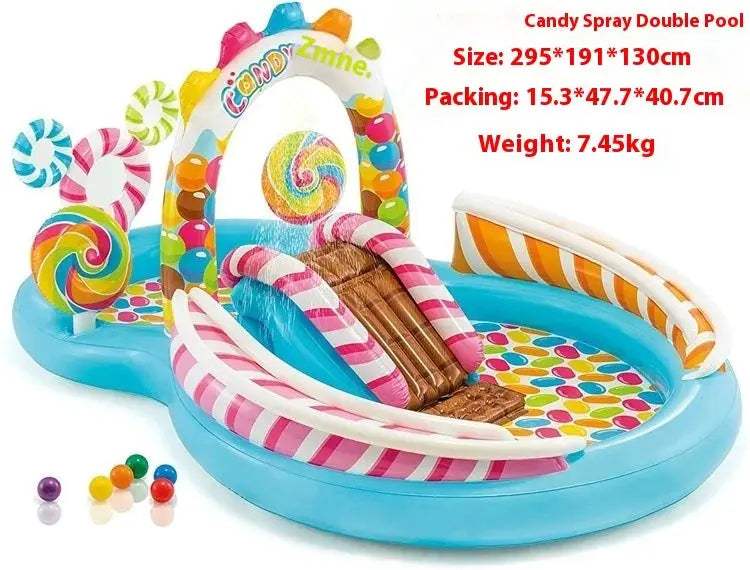  Outdoor Inflatable Water Slide Pool Splash Features -  ToylandEU™