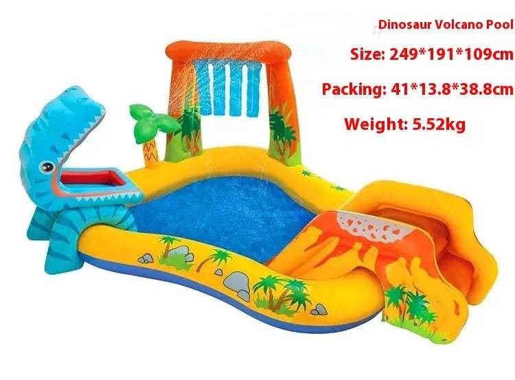  Outdoor Inflatable Water Slide Pool Splash Features -  ToylandEU™