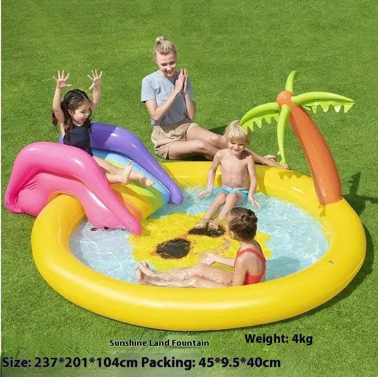  Outdoor Inflatable Water Slide Pool Splash Features -  ToylandEU™