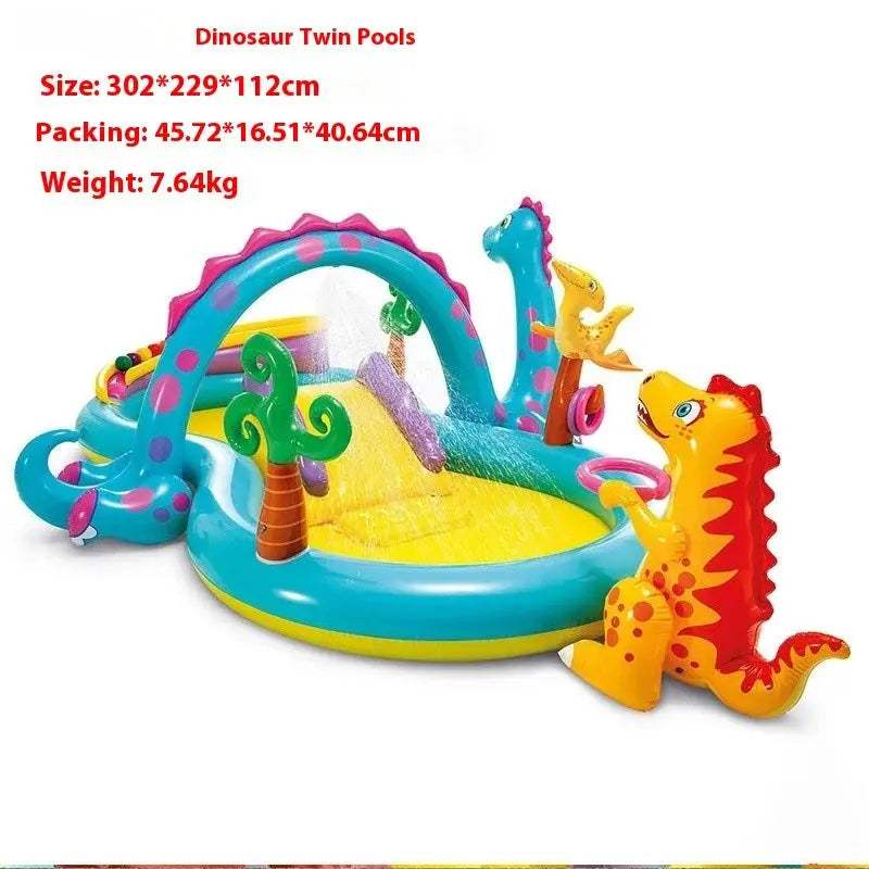  Outdoor Inflatable Water Slide Pool Splash Features -  ToylandEU™