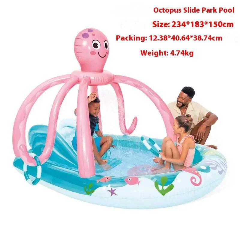  Outdoor Inflatable Water Slide Pool Splash Features -  ToylandEU™