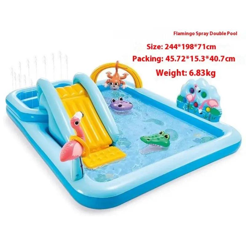  Outdoor Inflatable Water Slide Pool Splash Features -  ToylandEU™