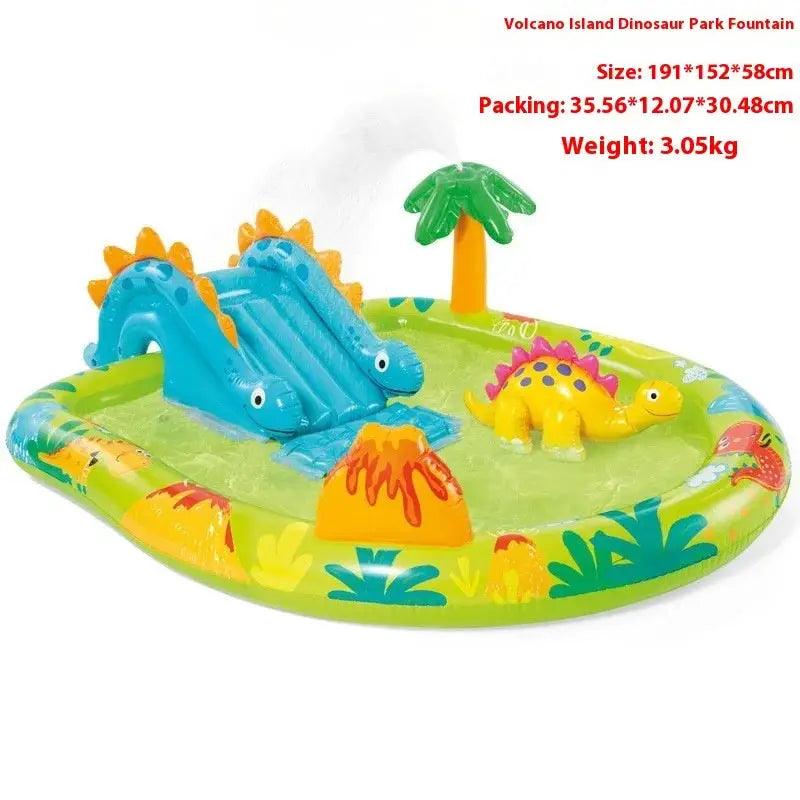  Outdoor Inflatable Water Slide Pool Splash Features -  ToylandEU™
