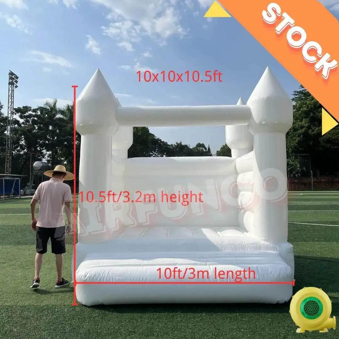  Outdoor Inflatable White Bounce House PVC Inflatable Castle -  ToylandEU™