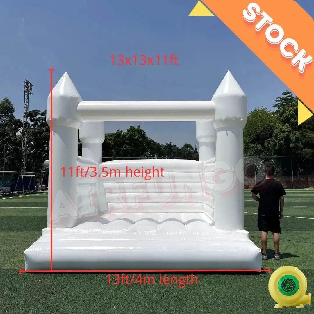  Outdoor Inflatable White Bounce House PVC Inflatable Castle -  ToylandEU™