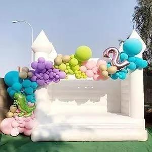  Outdoor Inflatable White Bounce House PVC Inflatable Castle -  ToylandEU™