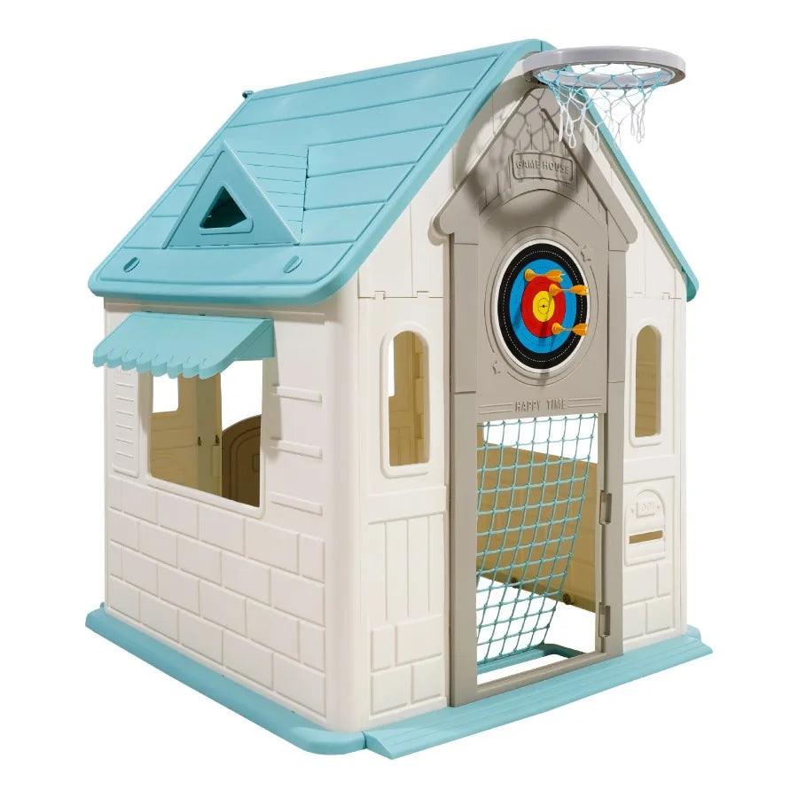  Outdoor Playhouse Cottage Five In One Toddlers Safe -  ToylandEU™
