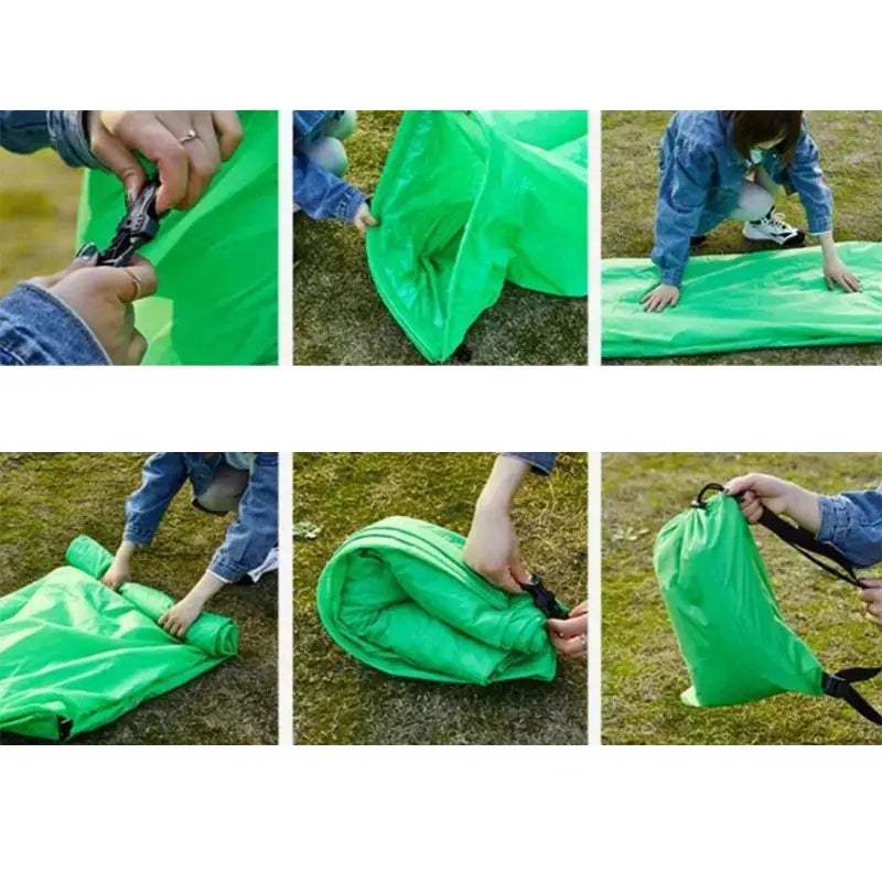 Outdoor Portable Inflatable Couch Folding Camping Inflatable Sofa Outdoor Furniture Inflatable Lounger Lazy Inflatable Sofa - ToylandEU