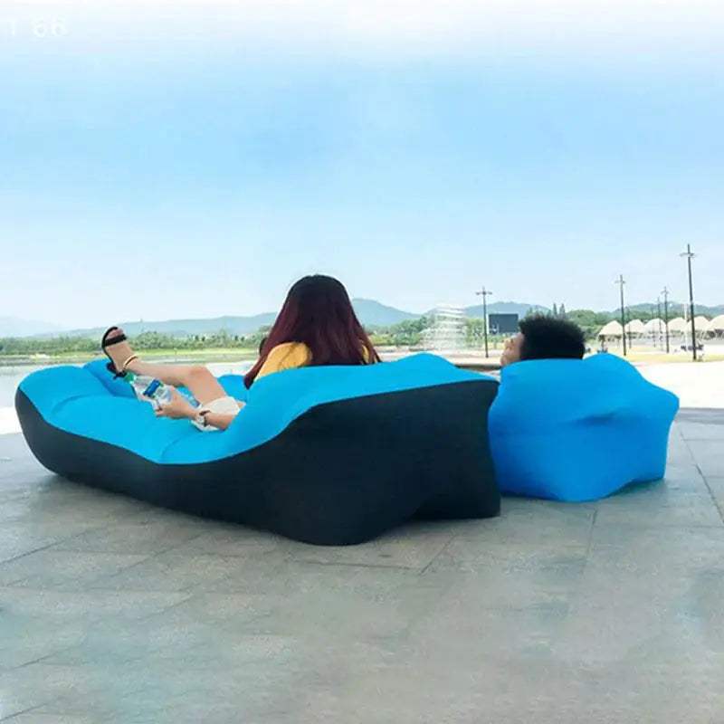 Outdoor Portable Inflatable Couch Folding Camping Inflatable Sofa Outdoor Furniture Inflatable Lounger Lazy Inflatable Sofa - ToylandEU