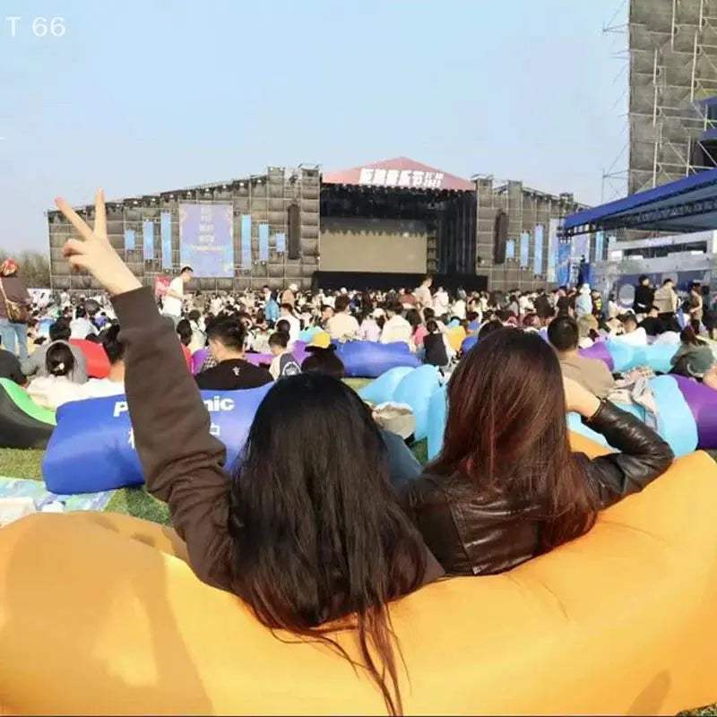 Outdoor Portable Inflatable Couch Folding Camping Inflatable Sofa Outdoor Furniture Inflatable Lounger Lazy Inflatable Sofa - ToylandEU