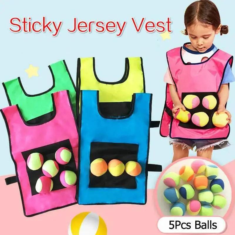  Outdoor Sport Game Props Vest With Sticky Ball Toys -  ToylandEU™