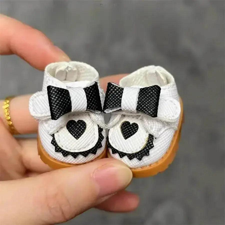  For 10cm Cotton Doll Princess Leather Shoes BJD Accessories 3.8cm Color Matching Shoes for 15-17cm Labubu Outfit -  ToylandEU™