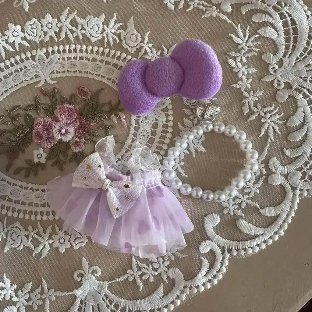  Dress for 17cm Labubu Mini Plush Doll Bow Princess Outfit -  ToylandEU™
