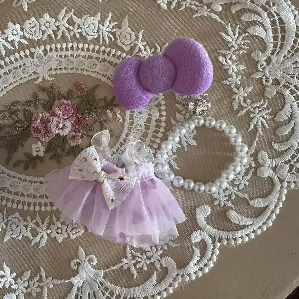  Dress for 17cm Labubu Mini Plush Doll Bow Princess Outfit -  ToylandEU™