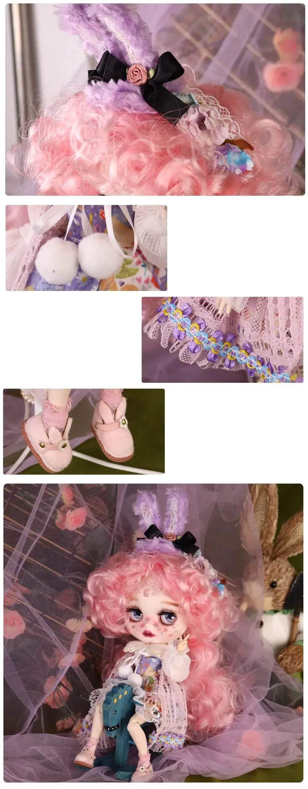 Outfits For ICY DBS Blyth Dolls Alice In Wonderland Dress - ToylandEU