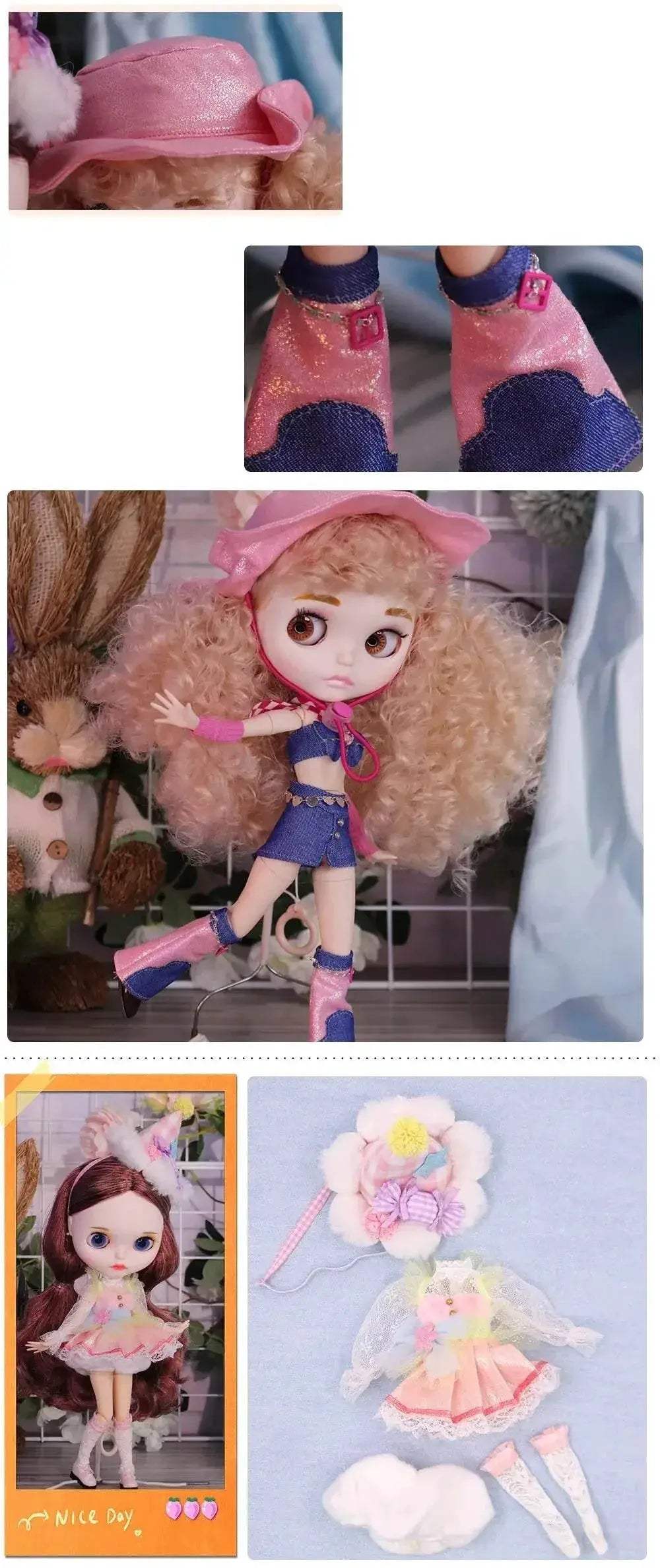 Outfits For ICY DBS Blyth Dolls Alice In Wonderland Dress - ToylandEU