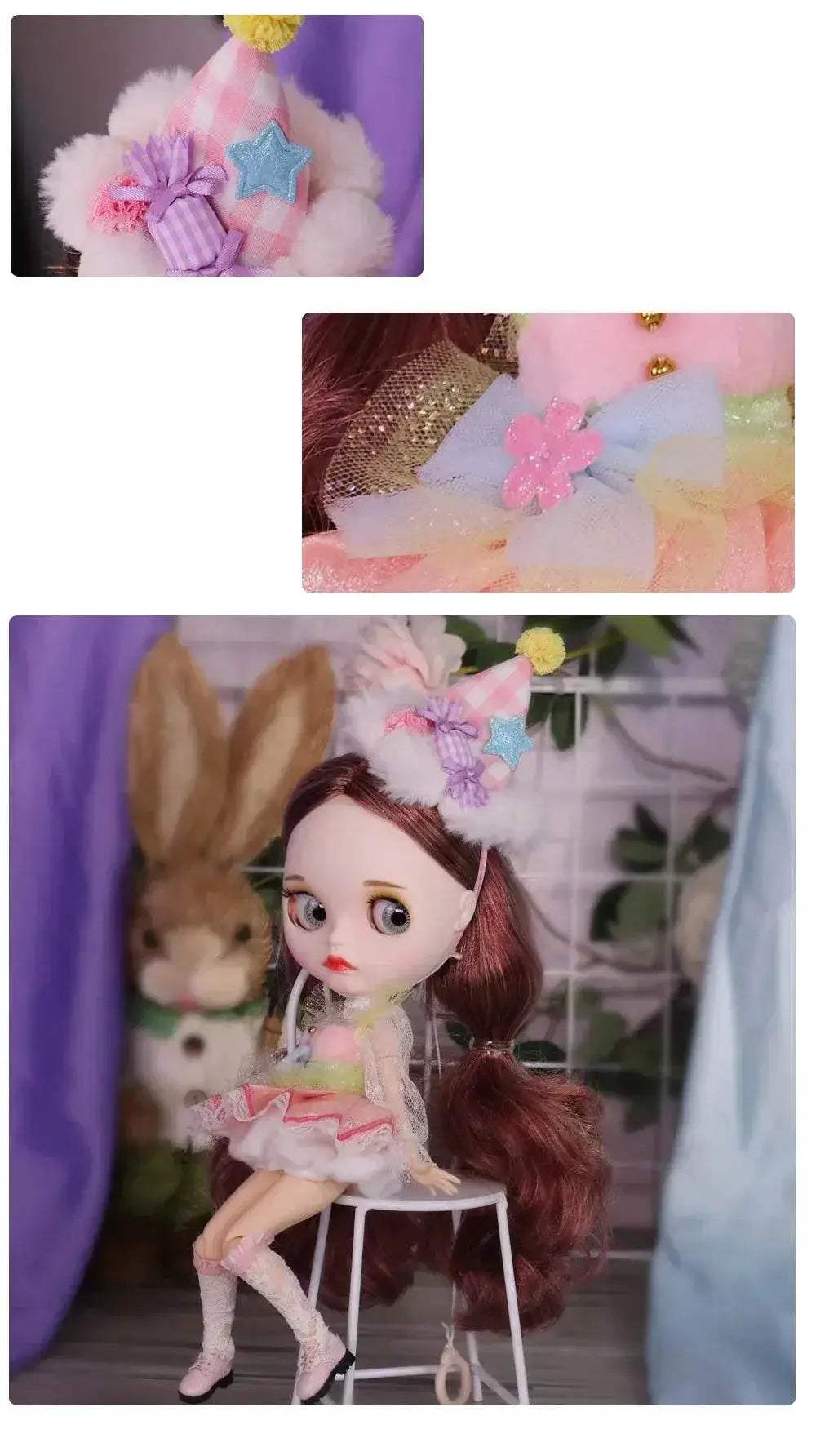 Outfits For ICY DBS Blyth Dolls Alice In Wonderland Dress - ToylandEU