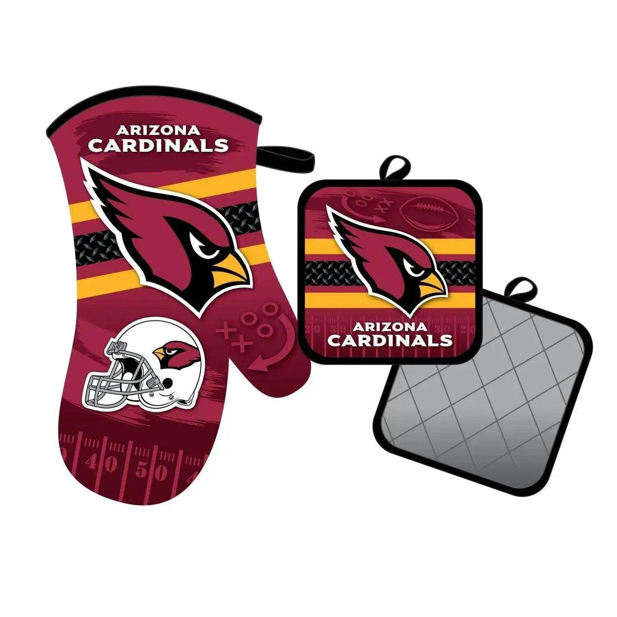  Arizona Cardinals Oven Mitt And Pot Holder Set Bundle -  ToylandEU™
