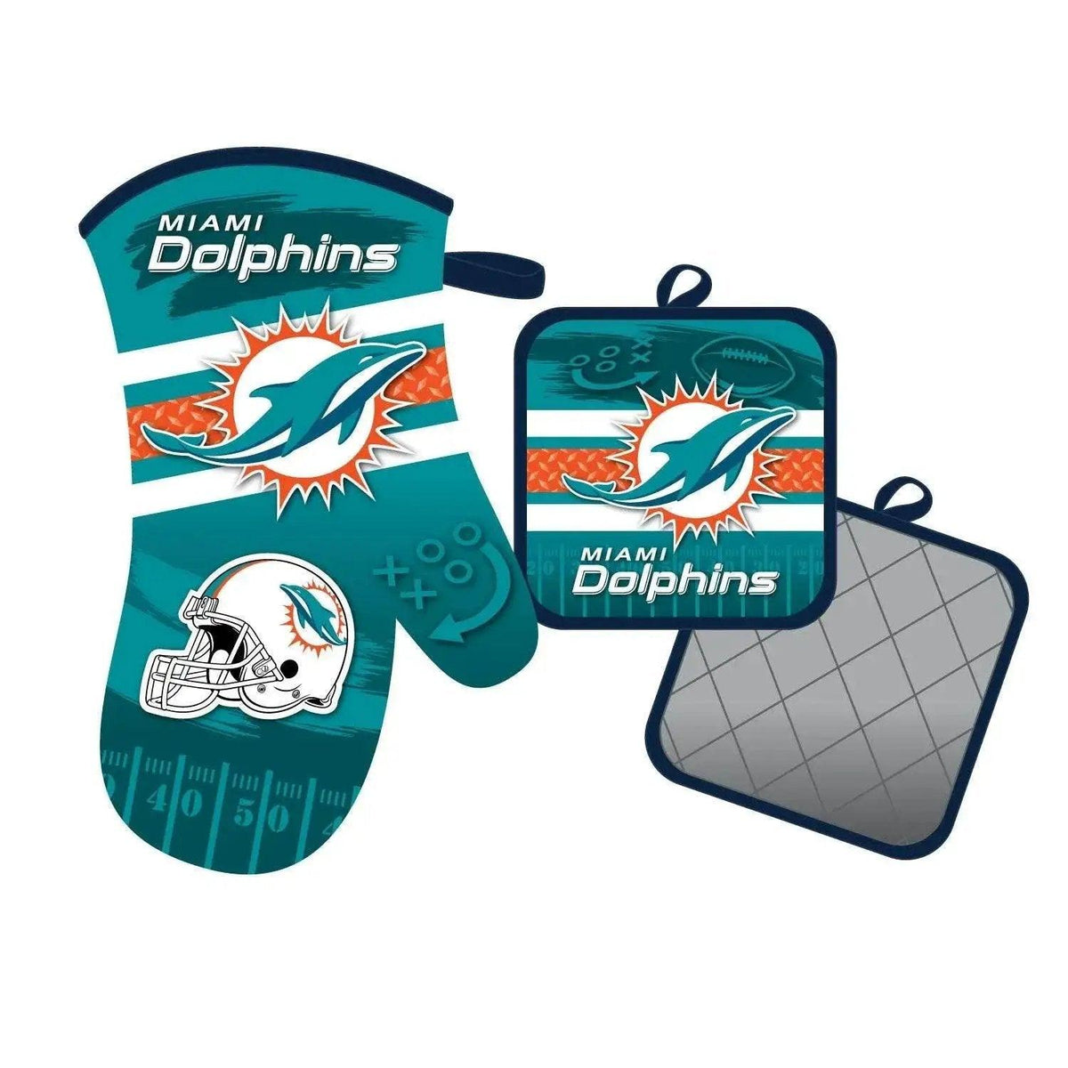  Miami Dolphins Oven Mitt and Pot Holder Kitchen Set -  ToylandEU™