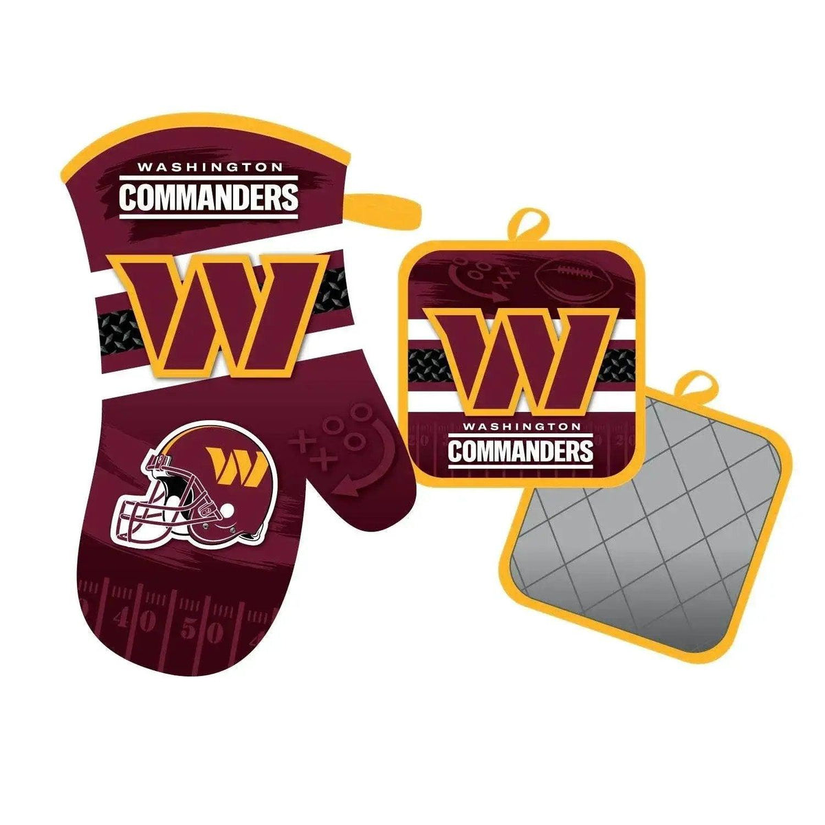  Washington Commanders Oven Mitt and Pot Holder Kitchen Set -  ToylandEU™