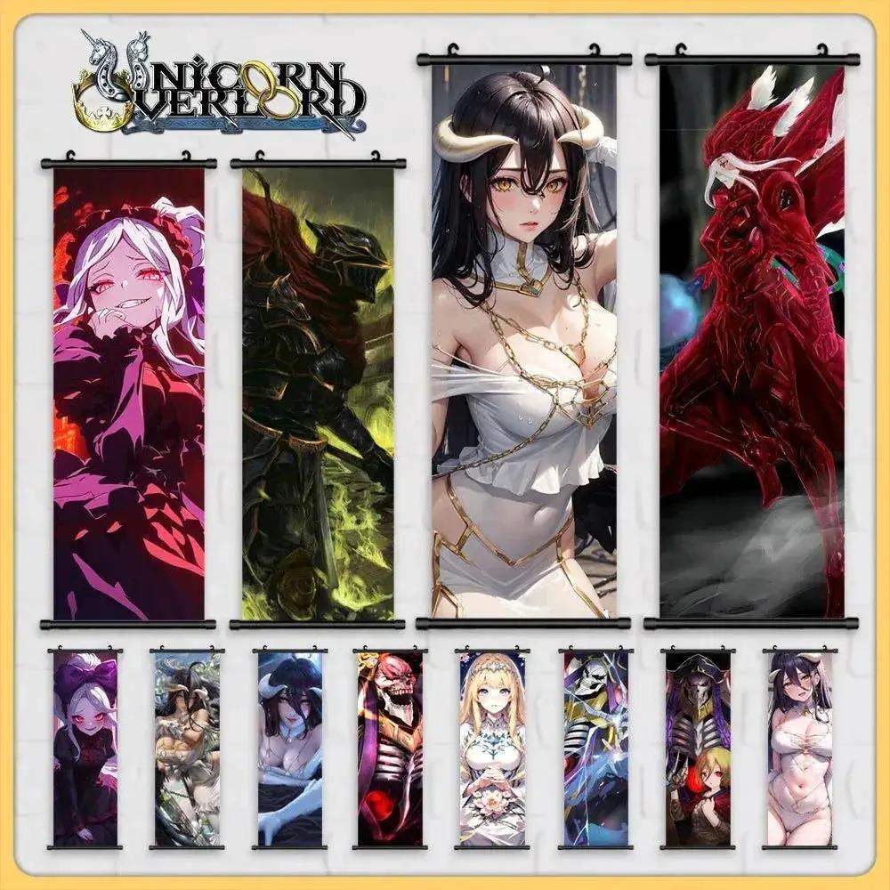 Overlord Anime Canvas Wall Art Hanging Scrolls Vibrant Print - ToylandEU