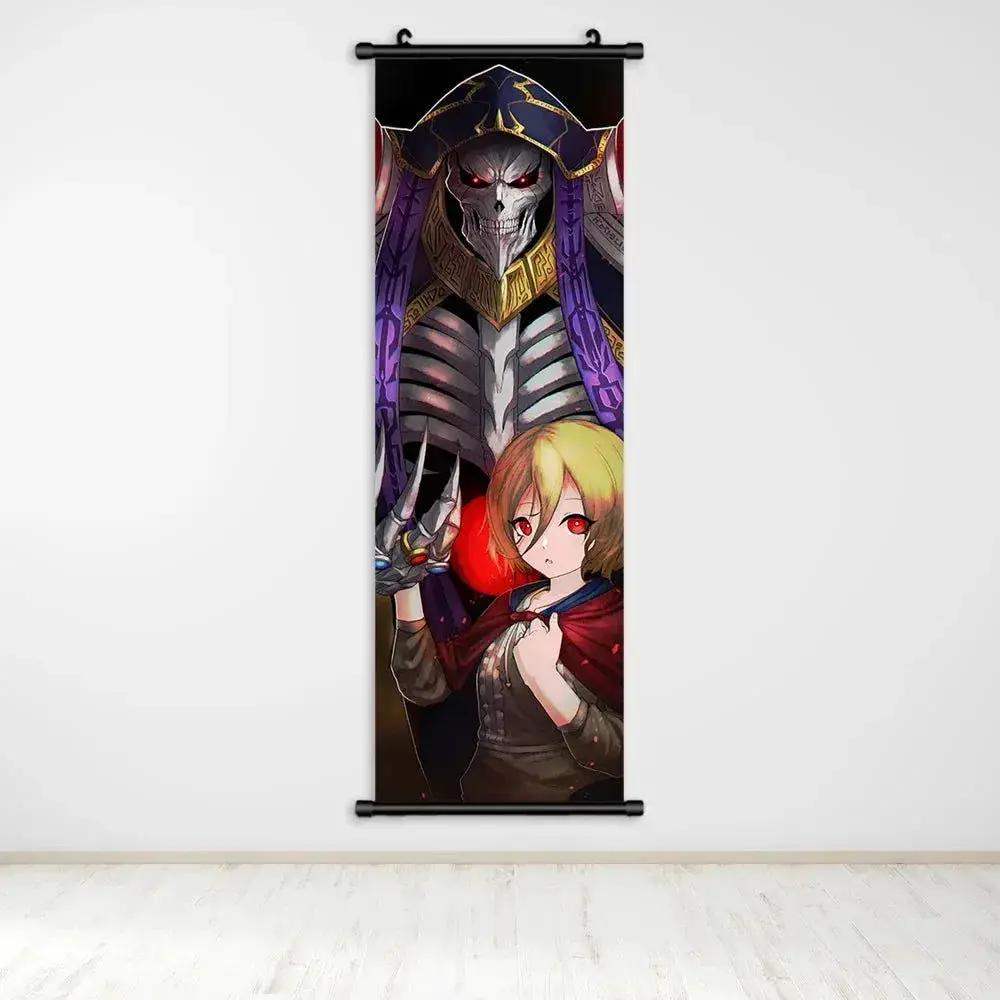 Overlord Anime Canvas Wall Art Hanging Scrolls Vibrant Print - ToylandEU