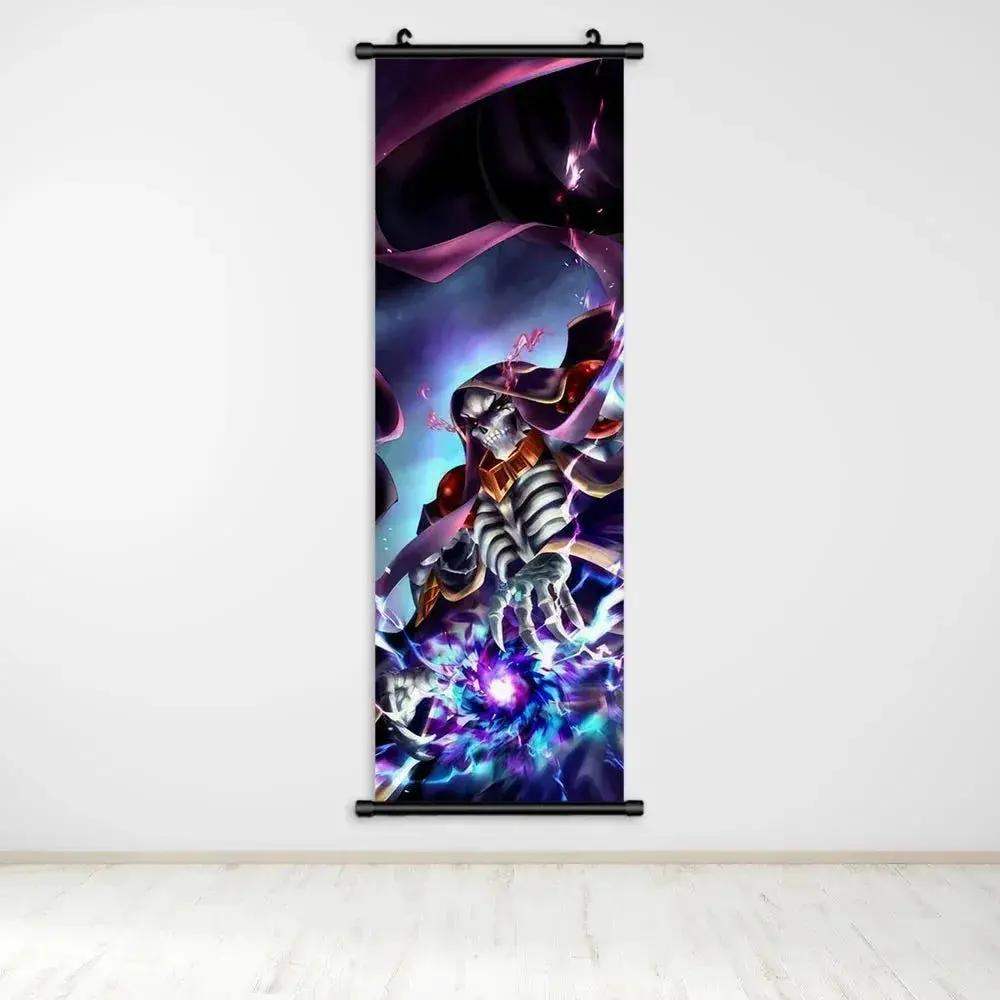 Overlord Anime Canvas Wall Art Hanging Scrolls Vibrant Print - ToylandEU