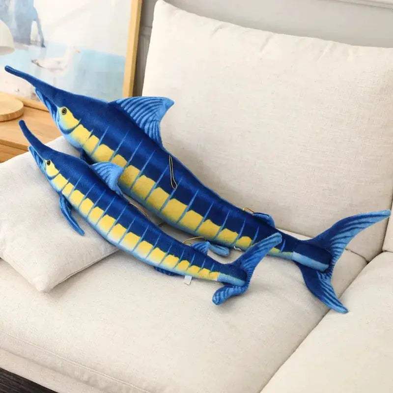 Oversized Blue Marlin Plush Toy Ultra Soft Gift Ready - ToylandEU