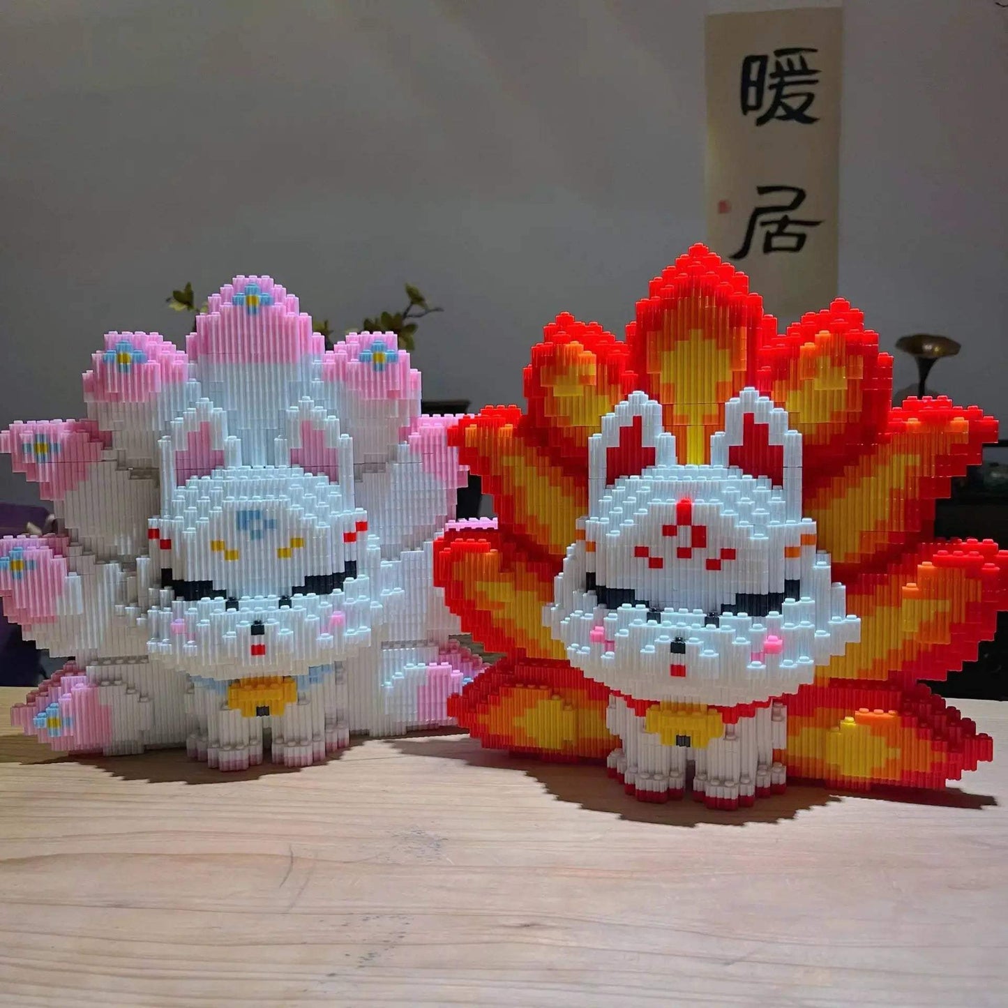 Oversized Nine Tailed Fox Puzzle Block Toy Birthday Gift - ToylandEU