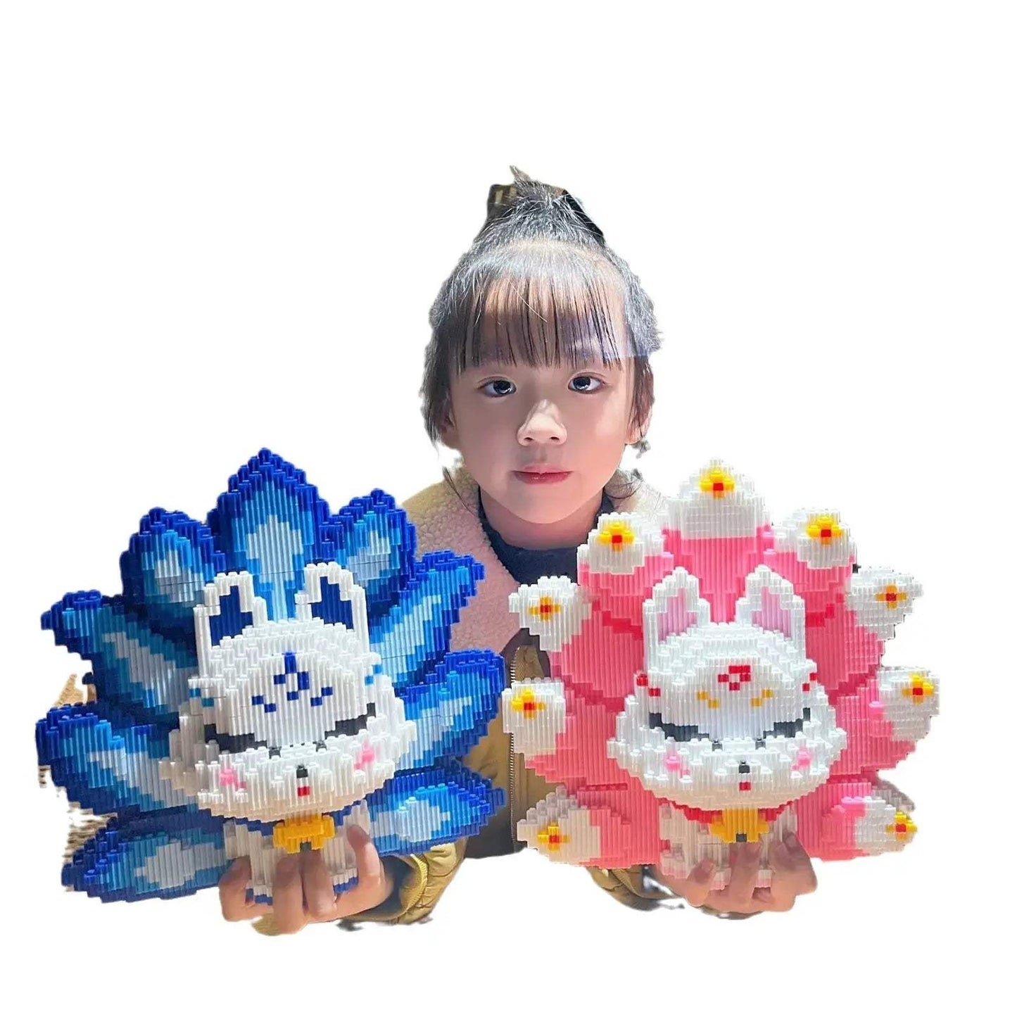 Oversized Nine Tailed Fox Puzzle Block Toy Birthday Gift - ToylandEU