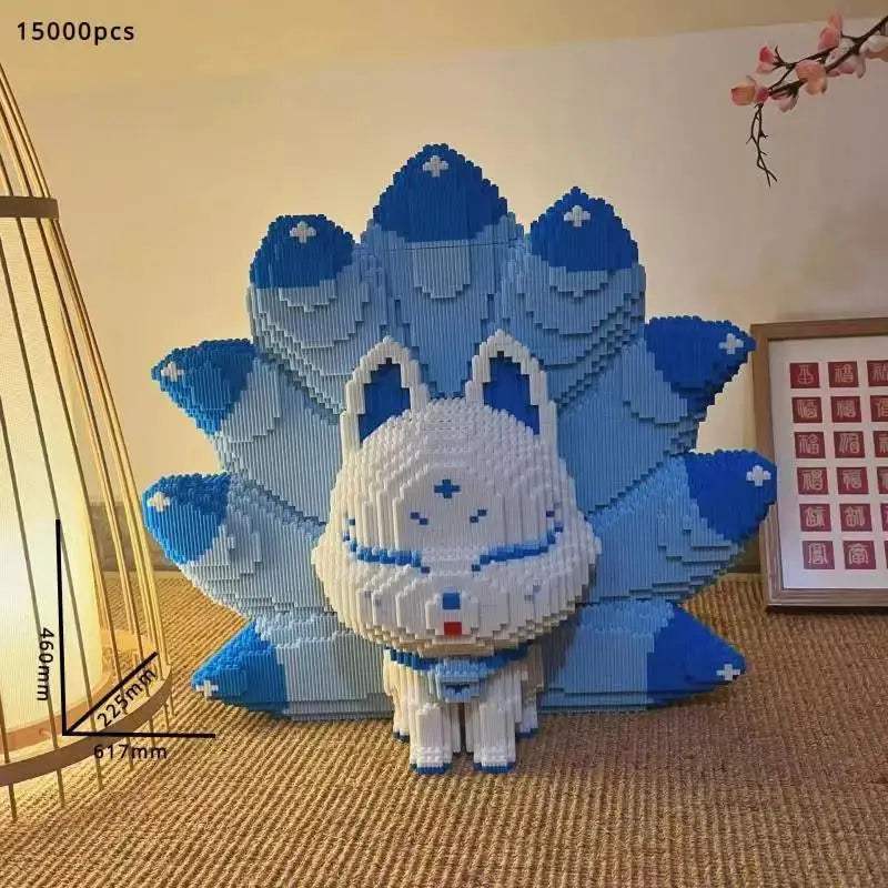 Oversized Nine Tailed Fox Puzzle Block Toy Birthday Gift - ToylandEU