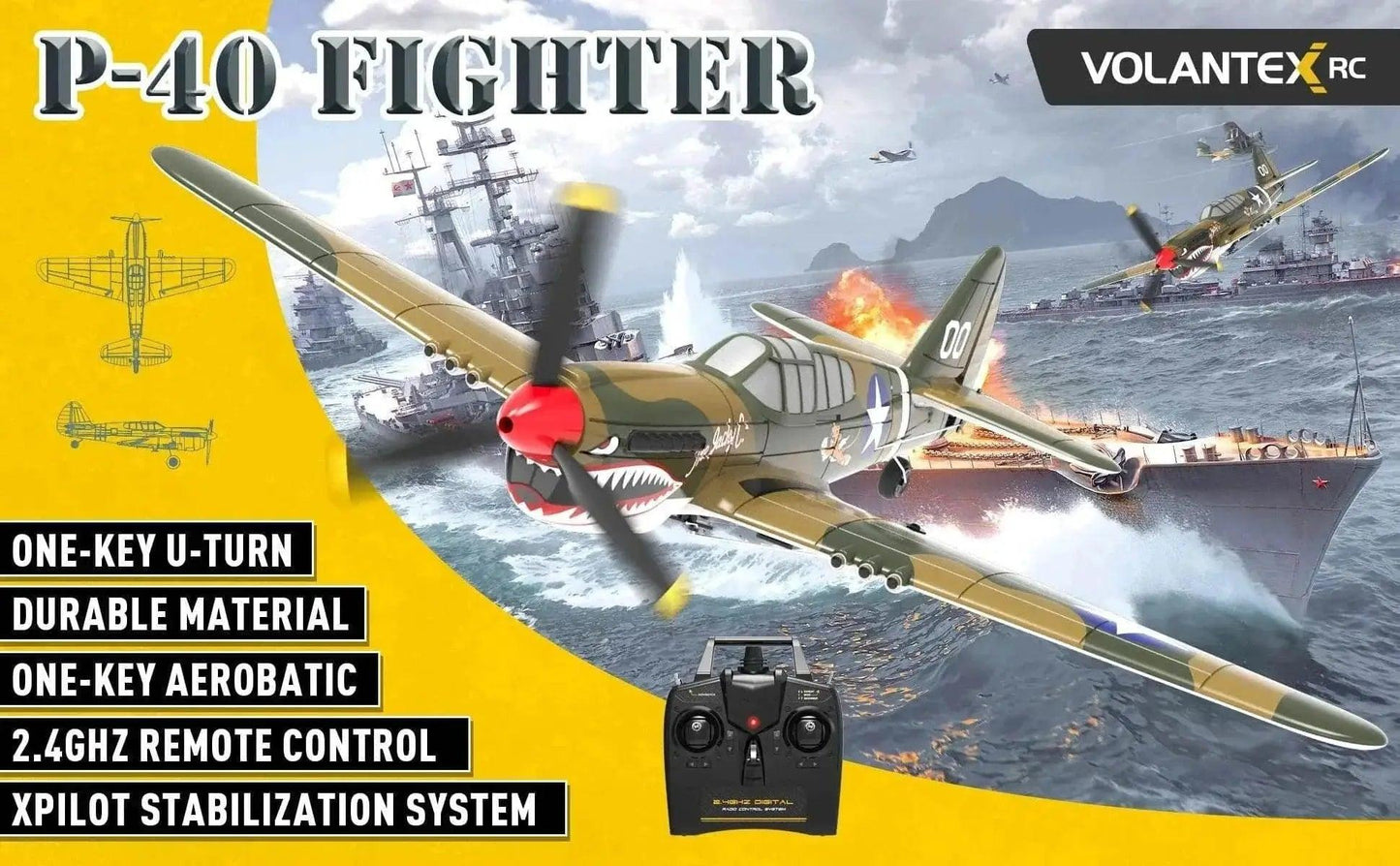  P-40 RC Aircraft 400mm Wingspan Gyro Aerobatic RTF Toy -  ToylandEU™
