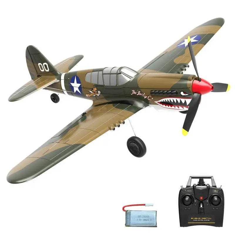 P-40 RC Aircraft P40 Fighter 400mm Wingspan 4CH Gyro Airplane - ToylandEU