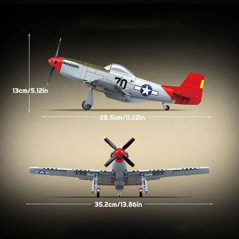  P 51D Mustang Building Blocks Military Educational Set -  ToylandEU™