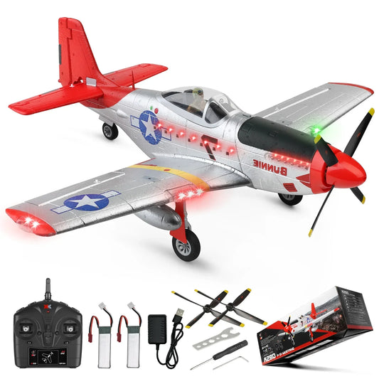 P51 Mustang RC Plane With Lights And Brushless Motor - ToylandEU