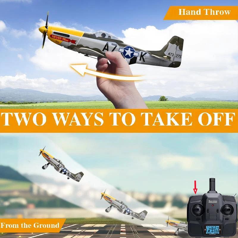 P51D Mustang Rc Plane | 5 Channel Brushless | Toylandeu