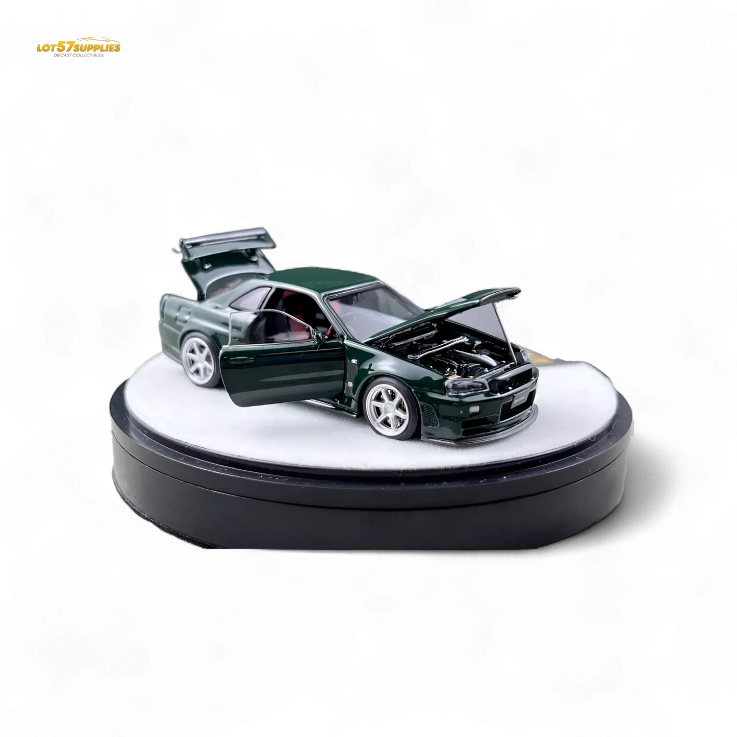 PGM Nissan GTR R34 Z-TUNE - British Green 1:64 Luxury Box 1:64 - ToylandEU