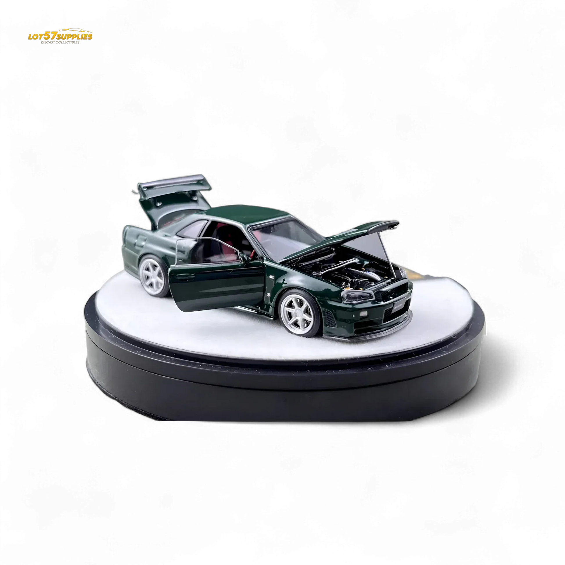 PGM Nissan GTR R34 Z-TUNE - British Green 1:64 Luxury Box 1:64 - ToylandEU