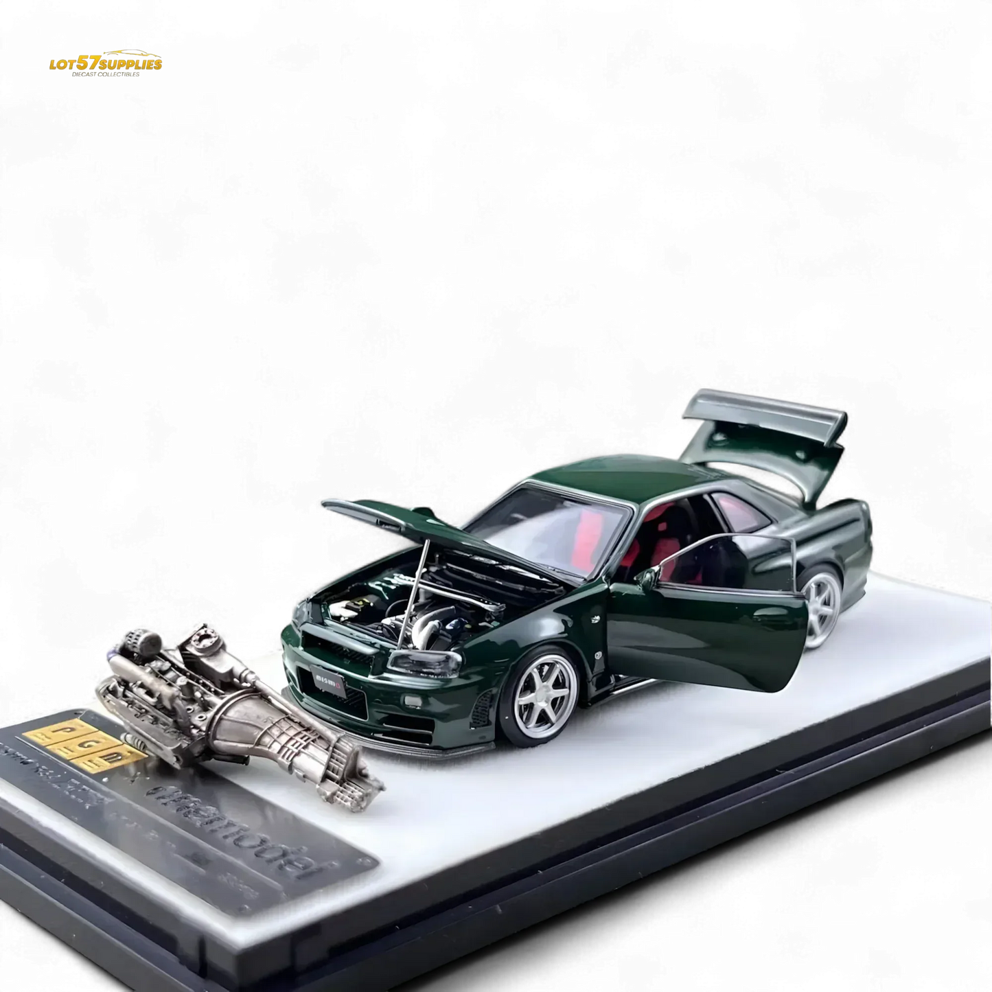 PGM Nissan GTR R34 Z-TUNE - British Green 1:64 Ordinary - ToylandEU