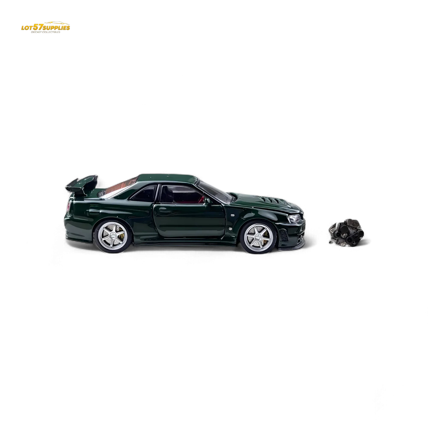 PGM Nissan GTR R34 Z-TUNE - British Green 1:64 Ordinary - ToylandEU