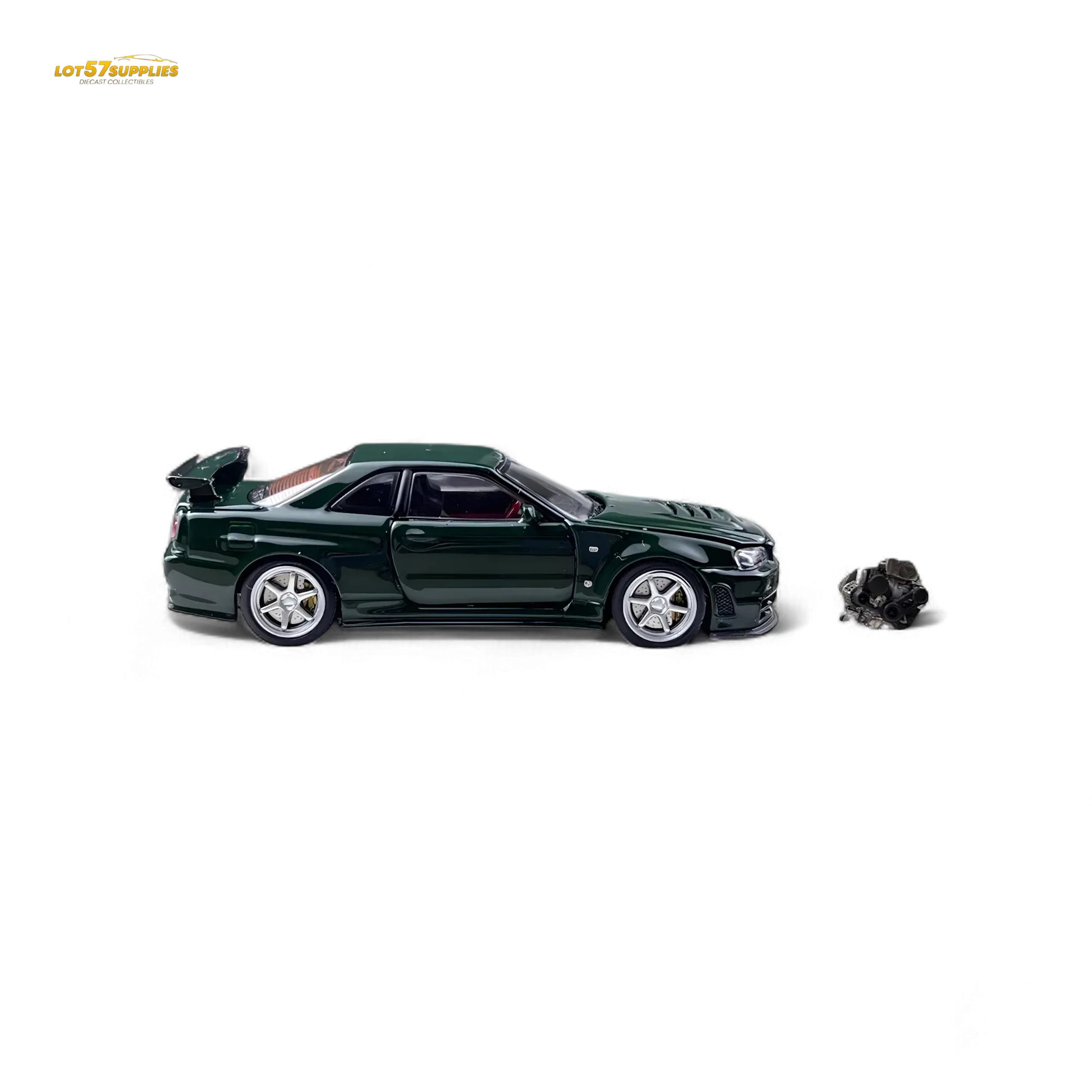 PGM Nissan GTR R34 Z-TUNE - British Green 1:64 Ordinary - ToylandEU