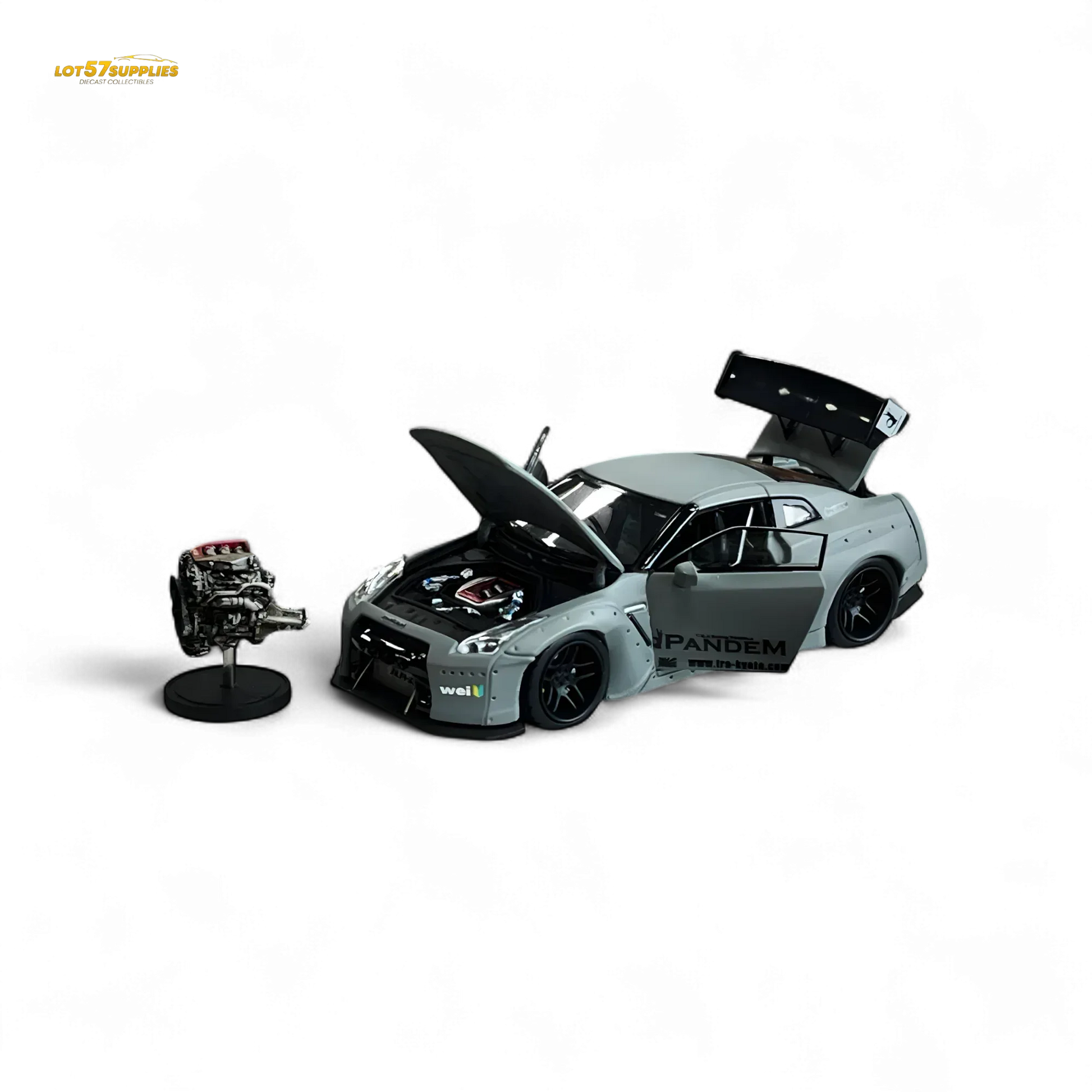 PGM Rocket Bunny R35 Combat Grey Luxury Version 1:64 - ToylandEU
