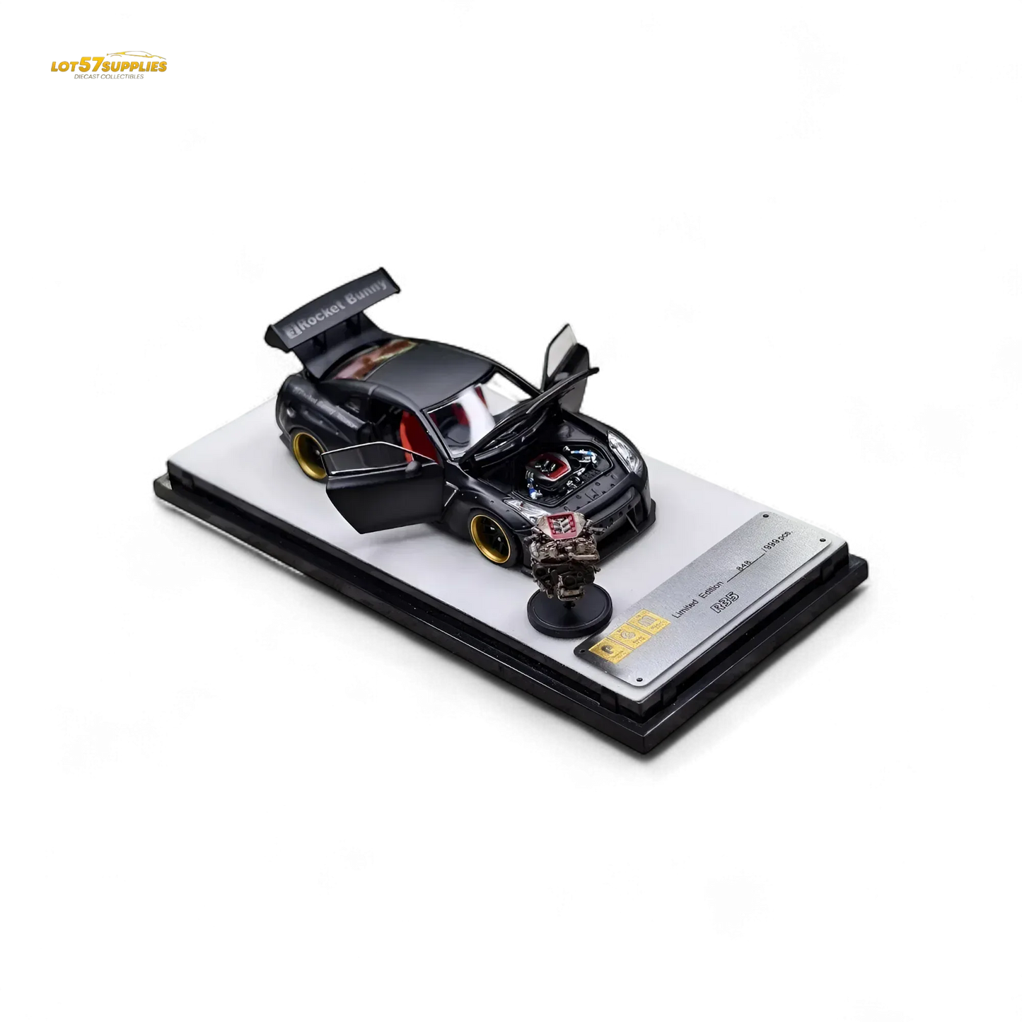 PGM Rocket Bunny R35 Matte Black 1:64 - ToylandEU