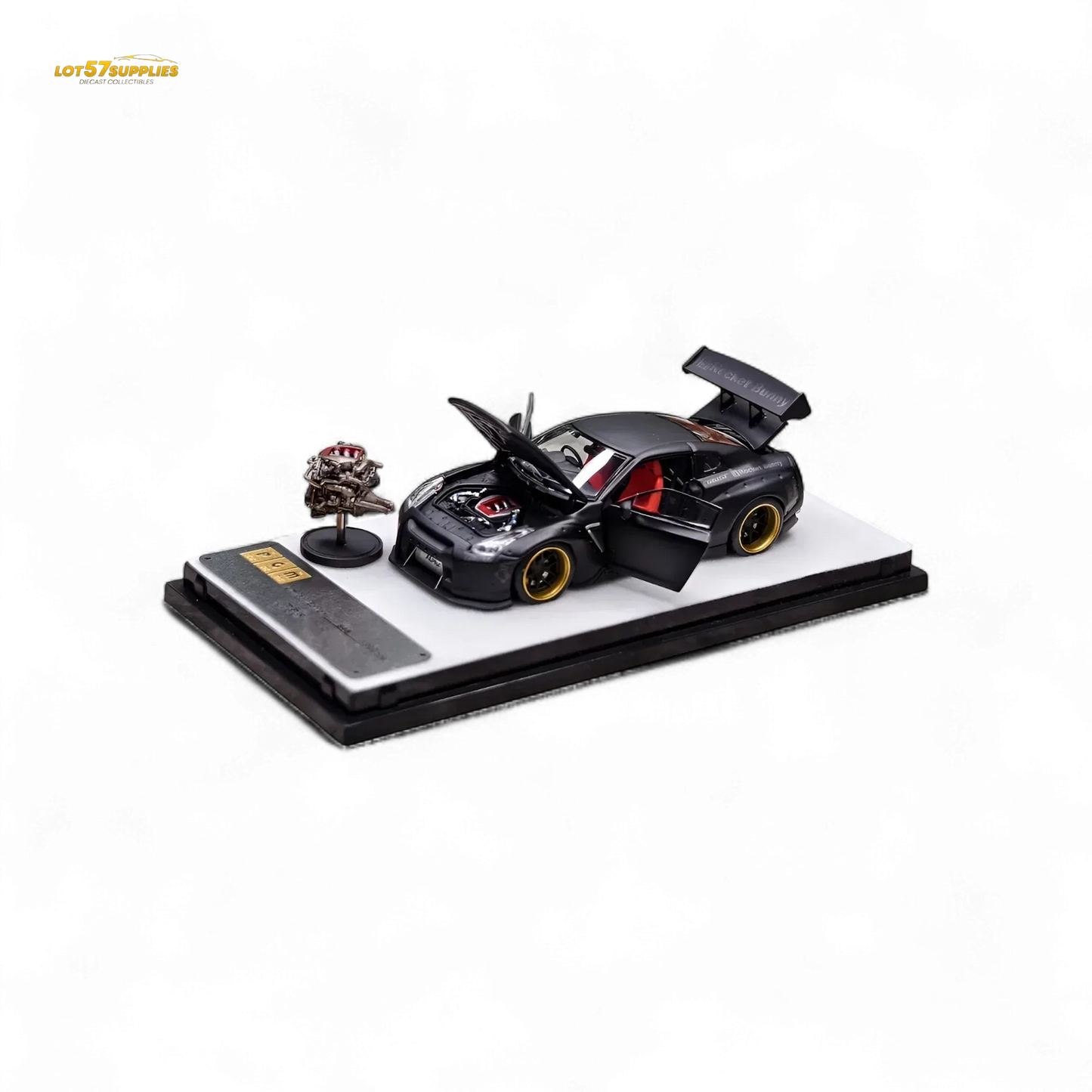 PGM Rocket Bunny R35 Matte Black 1:64 - ToylandEU
