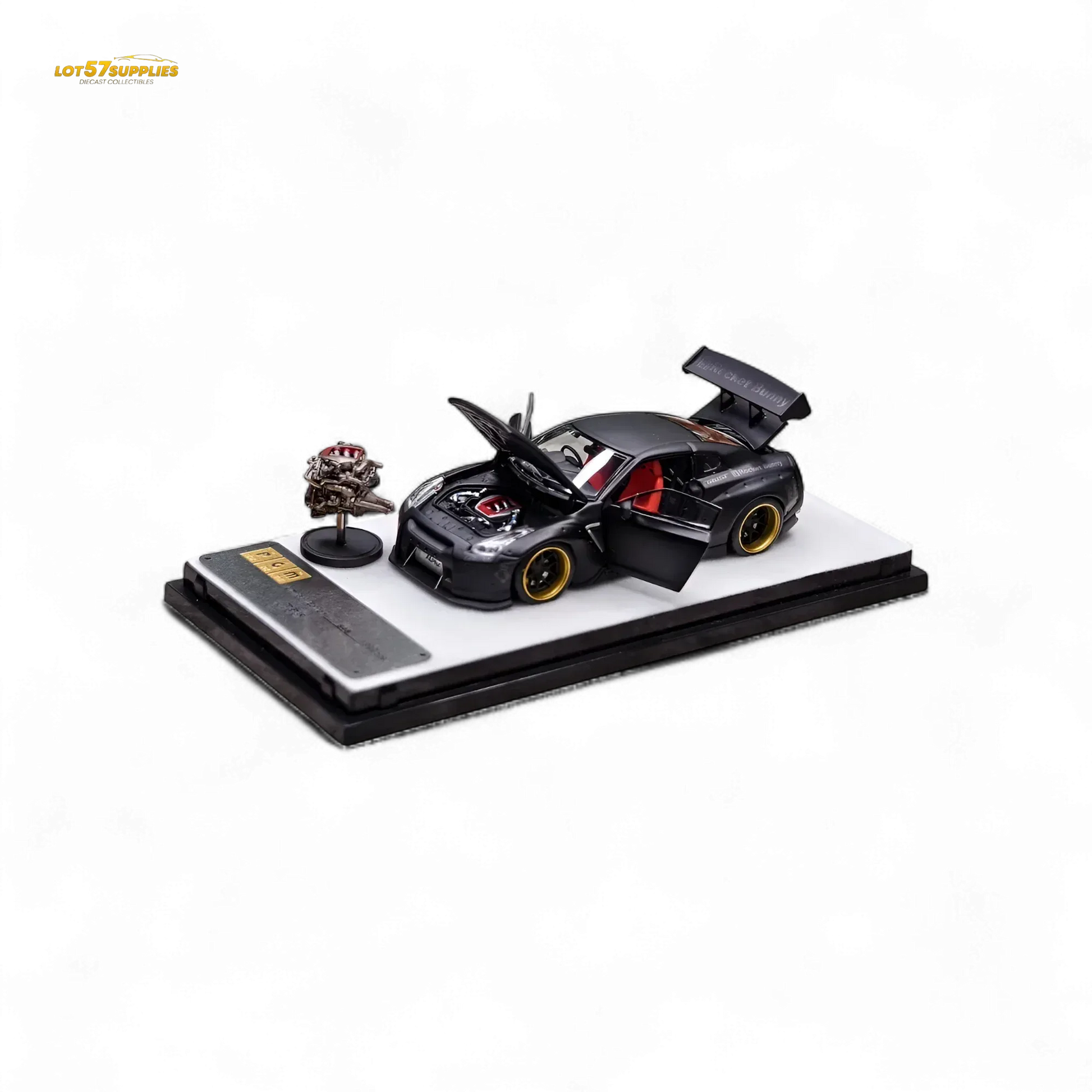 PGM Rocket Bunny R35 Matte Black 1:64 - ToylandEU