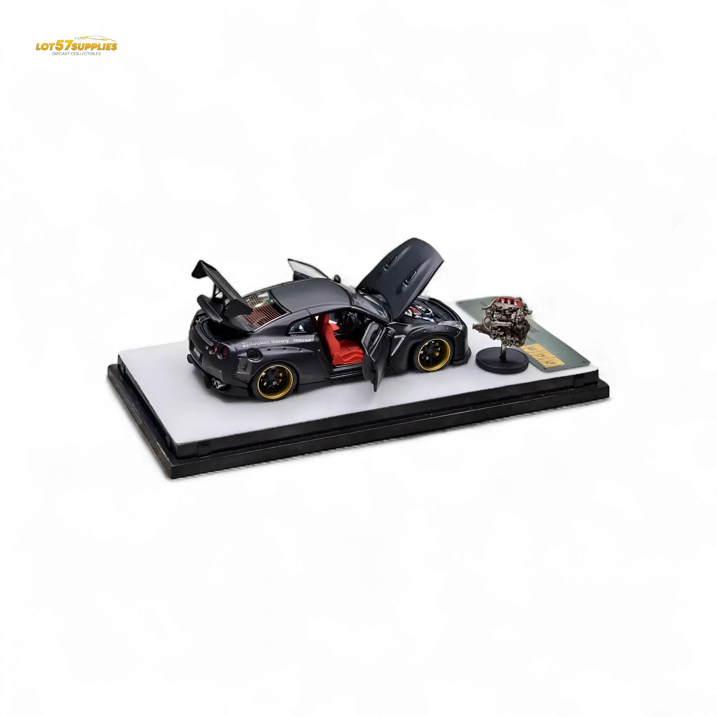PGM Rocket Bunny R35 Matte Black 1:64 - ToylandEU