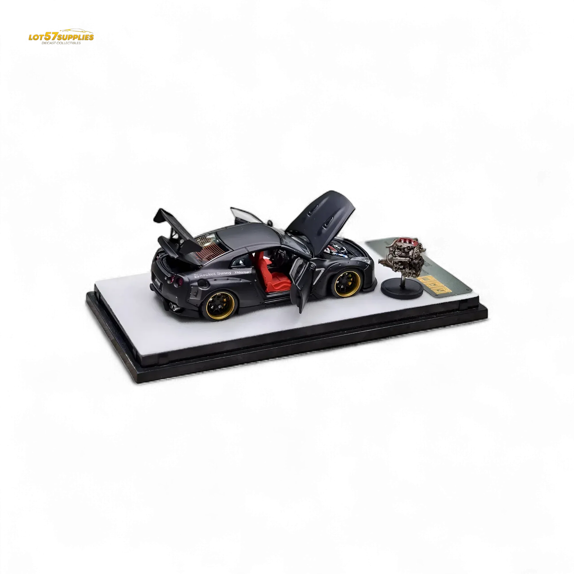 PGM Rocket Bunny R35 Matte Black 1:64 - ToylandEU